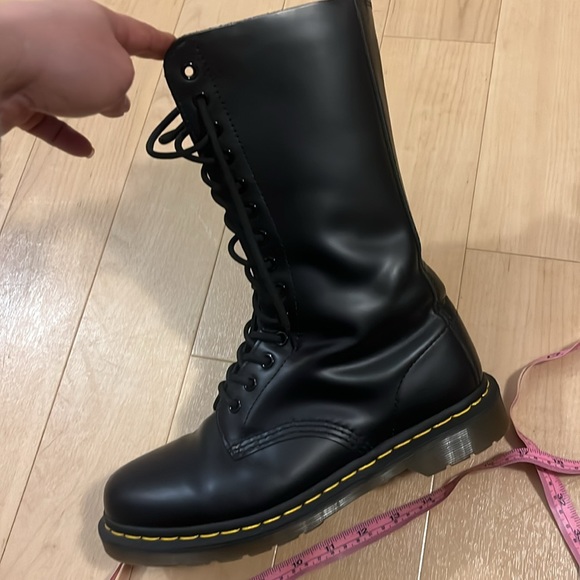 1914 SMOOTH LEATHER HIGH LACE-UP BOOTS - Picture 7 of 16